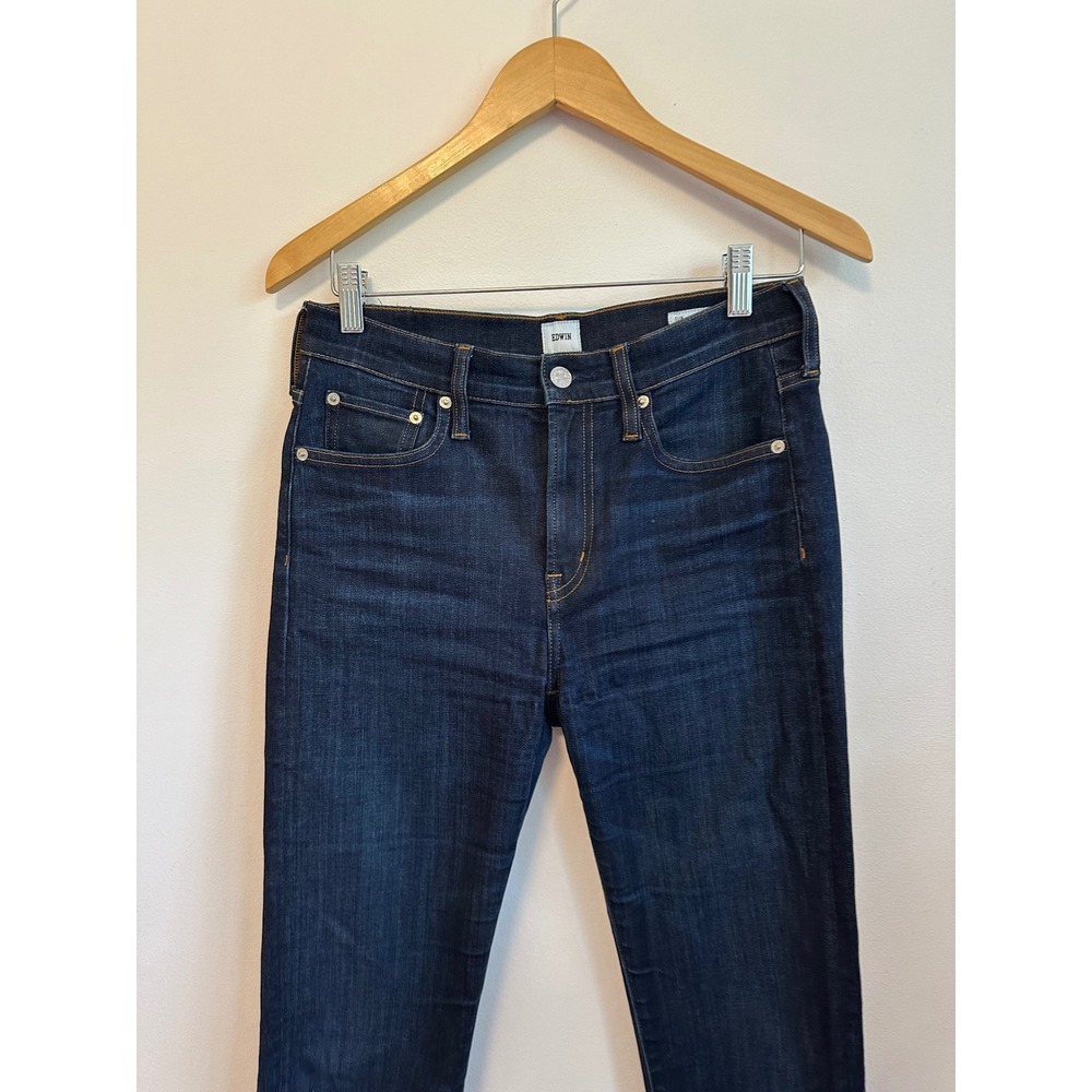 Edwin Elin Straight Leg Dark Indigo Wash Jeans | Size 26 - Picture 2 of 10